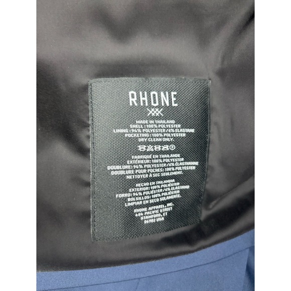 Rhône Commuter Blazer NWT $300 Slim Fit Stretch Navy Blue XXL Minimalist - Picture 8 of 8